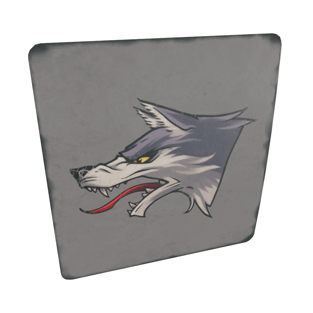 2 наклейки «Шерстяной волчара»