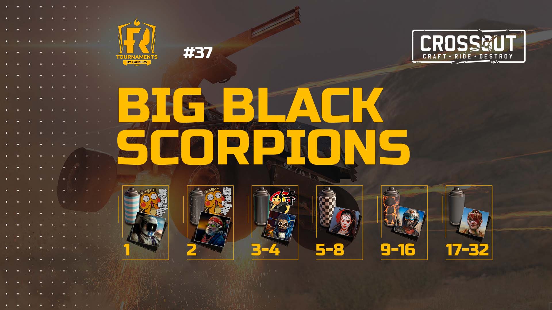  Bid Black Scorpions 37 On This Saturday Crossout MMO Actionspiel
