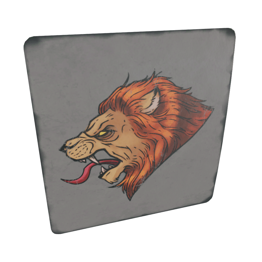 Two “Beast monarch” stickers