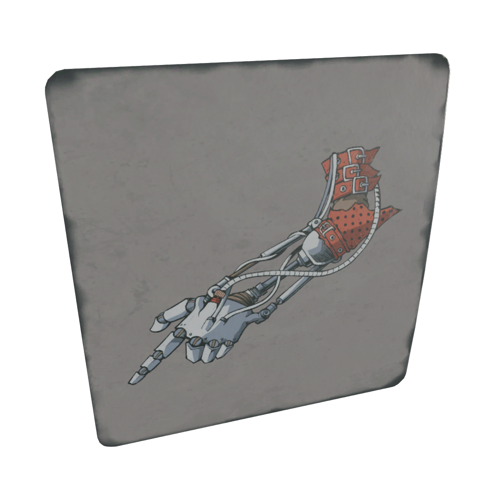 2 autocollants "Main morte"