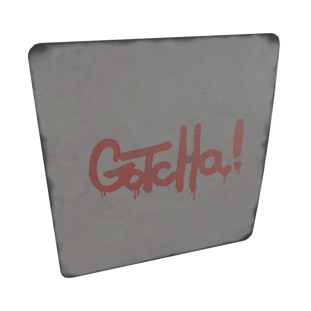 2 autocollants “Je t'ai eu !”